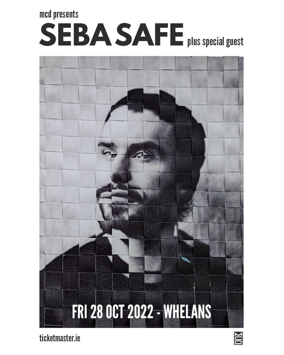On sale now: Rising Irish singer-songwriter SEBA SAFE plays his biggest headline show to date at Whelan's on Friday 28th October.

Tickets €14.50 available here:
whelanslive.com/event/seba-saf…
<a href="/sebasafe/">SebaSafe</a> <a href="/mcd_productions/">MCD Productions</a>