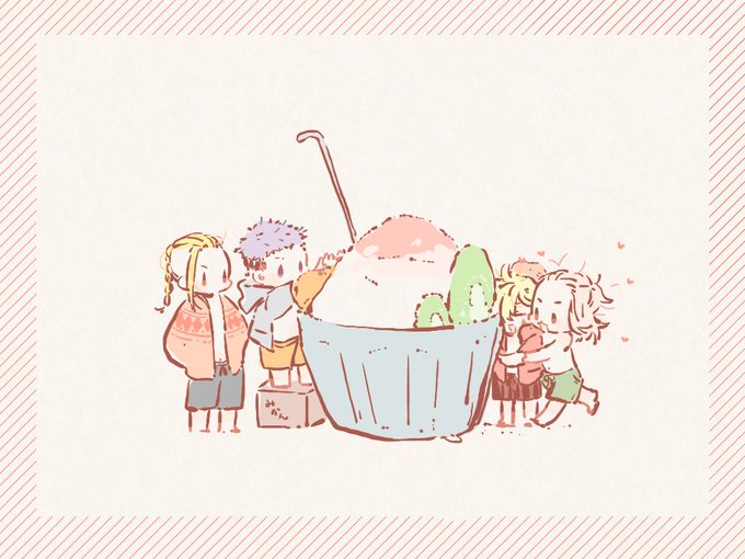 「ちびキャラ かき氷」のTwitter画像/イラスト(人気順)