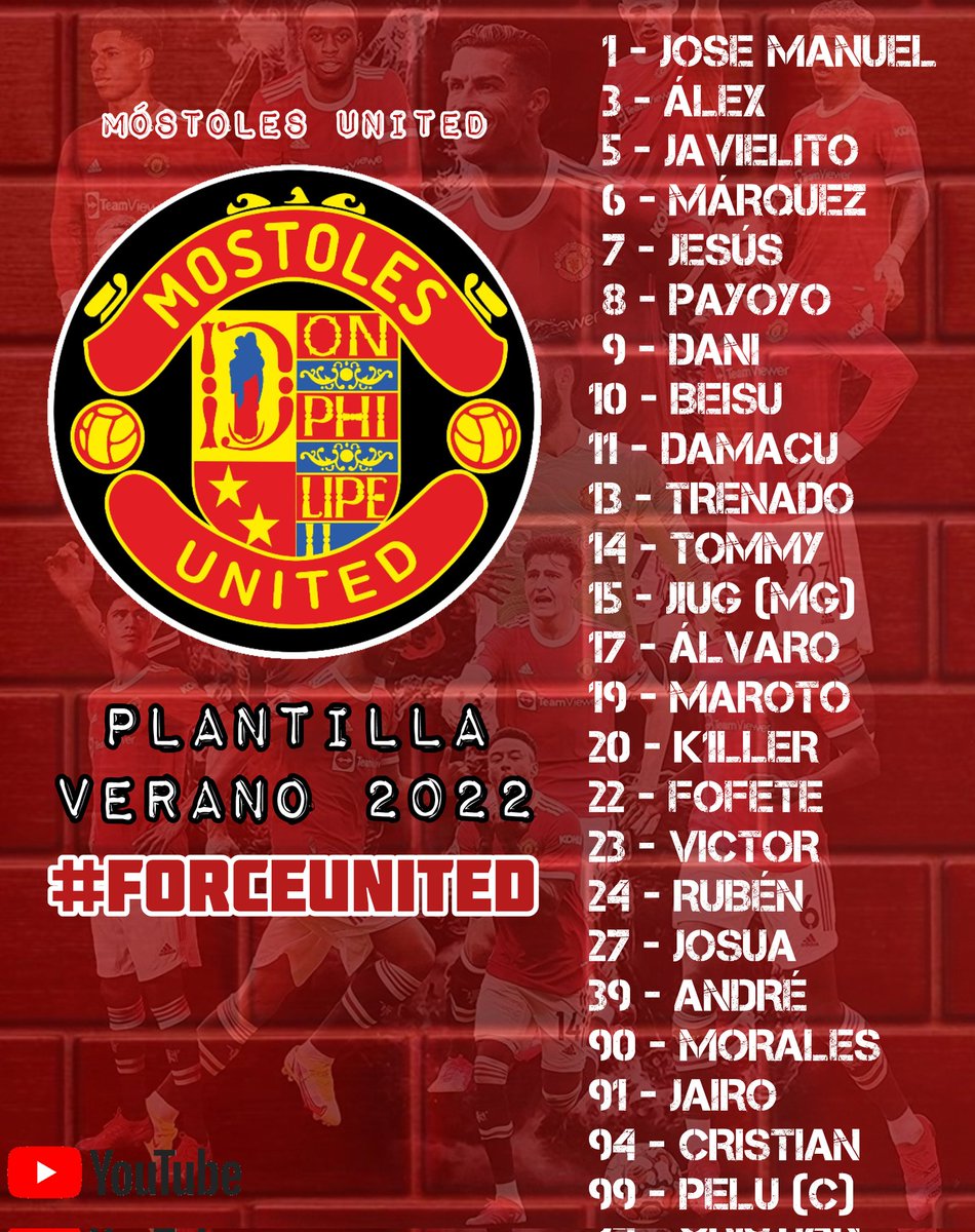 ⚠️ Presentamos plantilla para las ligas de verano y a los nuevos jugadores 🔄

📃 Fichajes: #Javielito, #Marquez, <a href="/alvaropinazo10/">payoyo_jerez</a>, #trenado, <a href="/percebeman69/">Liga Ultimate</a>, @MrMaroto_, #Ruben, #Josua, #Morales y #Cristian.

🤝 Bienvenidos!

🔴#ForceUnited🔴