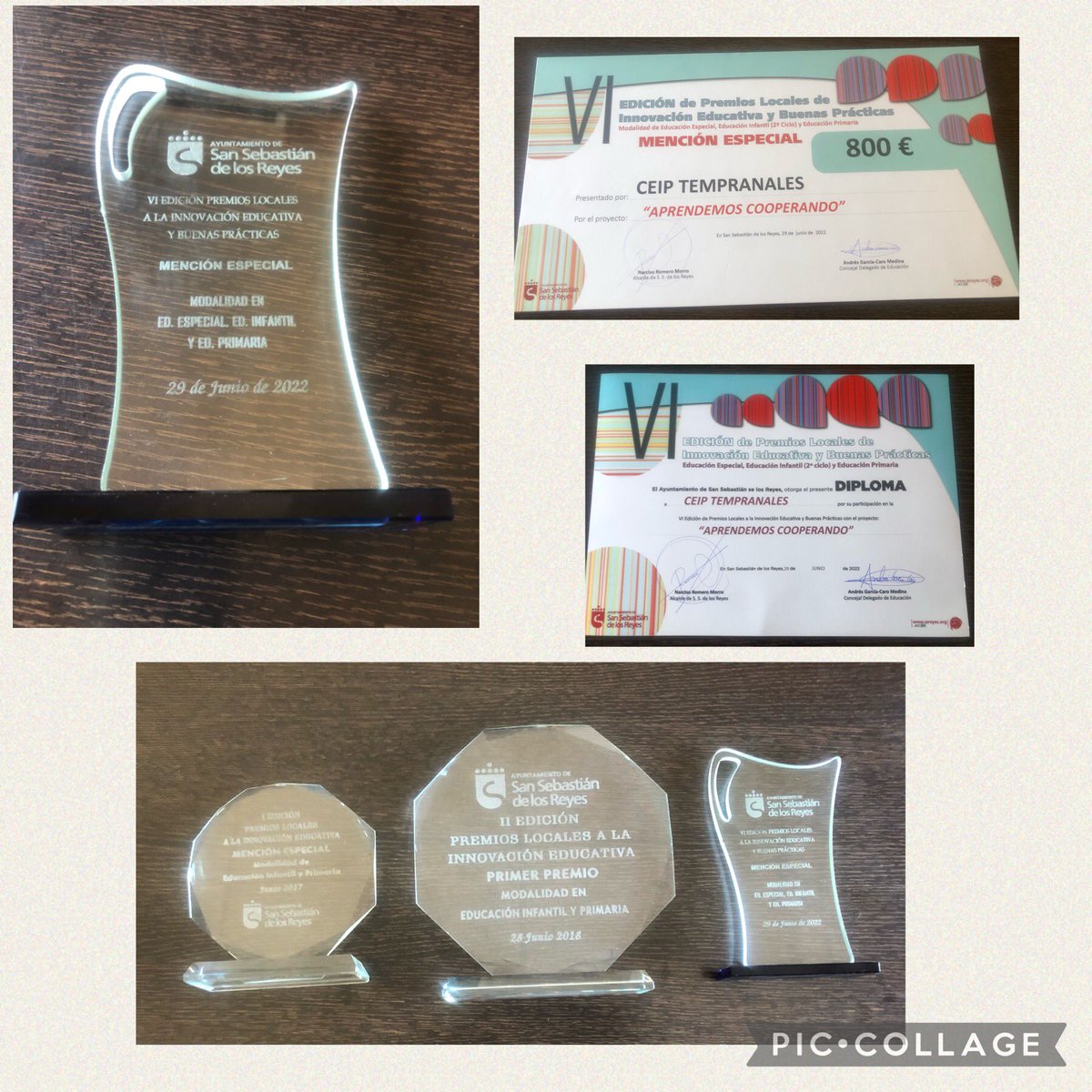 Mención Especial en los Premios Locales a la Innovación Educativa con nuestro Proyecto “Aprendemos Cooperando” Un nuevo reconocimiento a nuestra labor educativa que se une a los ya conseguidos a lo largo de siete cursos académicos. <a href="/sansecomunica/">Ayuntamiento de San Sebastián de los Reyes</a> <a href="/JoseCarlosFdezB/">José Carlos Fernández Borreguero</a>