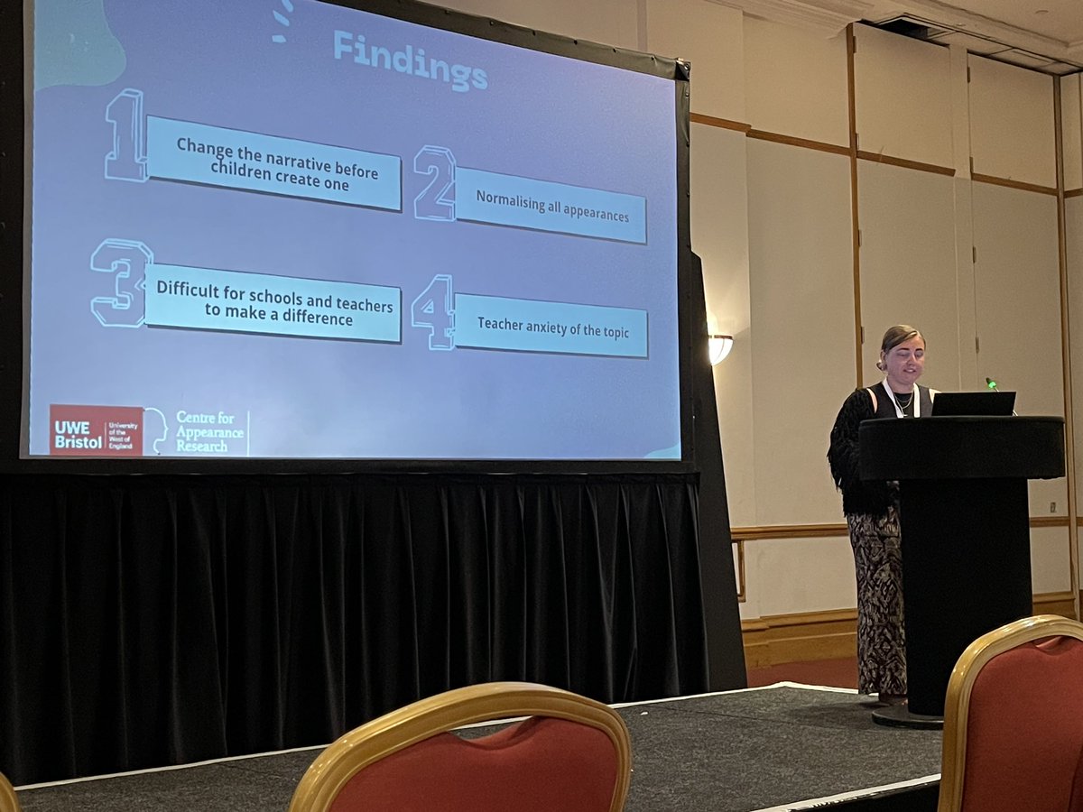 psychmag's tweet photo. It's Dr @jadeparnell #DHPConf on teachers promoting acceptance of diverse appearance in primary school children https://t.co/k0RqSF3ZDd