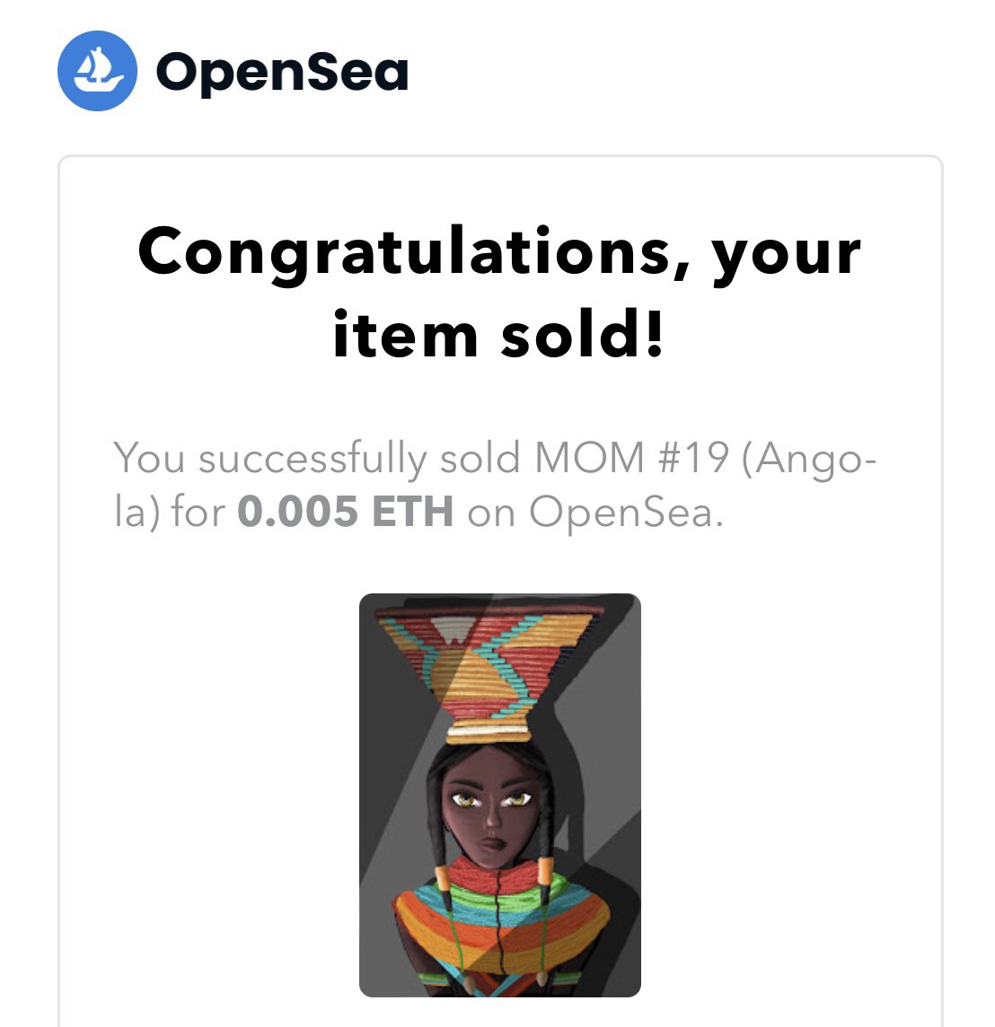 munus_nft's tweet image. ⚡️⚡️⚡️sold⚡️⚡️⚡️

Thank you for your support!
MOM #19 🚀

Welcome our MuseumOfMuses family dear friend @AlexElApache 
☀️☀️☀️

⬇️
opensea.io/MuseumOfMuses

#soldnft #nftsold  #nftcollectors