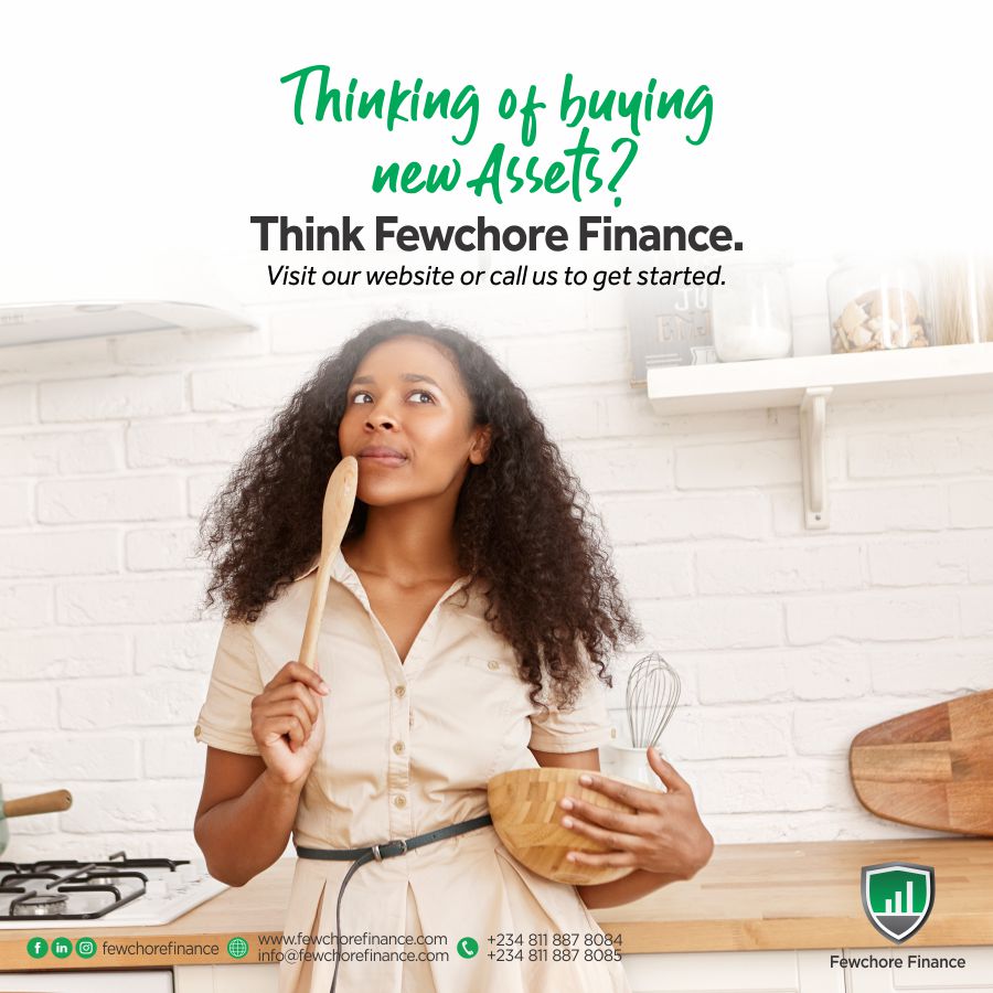 Let us help you acquire those assets with ease.
Apply for asset financing today.
#FewchoreFinance
#AssetFinance
#LuxuryFinance
#AssetAcquisition
#Assets
#Loans
For more inquires:
📞08118878084
📧info@fewchorefinance.com
fewchorefinance.com
