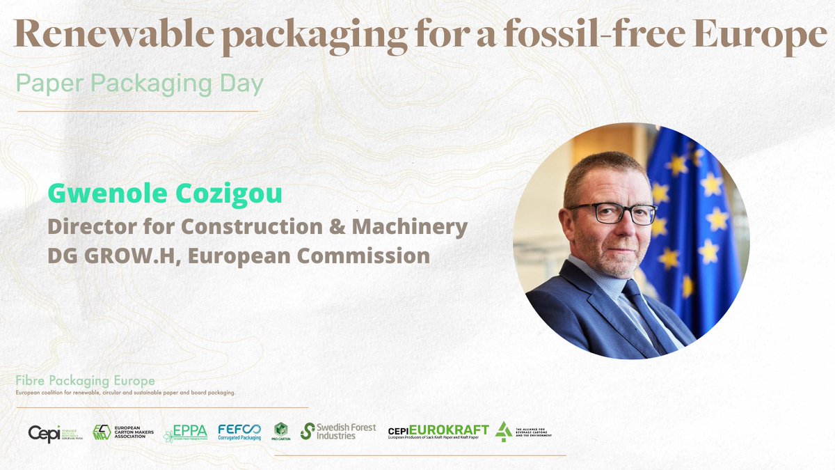FEFCO's tweet photo. We are excited to kick-off #PaperPackagingDay with Gwenole Cozigou’s keynote speech @EU_Growth.
👉https://t.co/bEFawduewx https://t.co/39qgZosqQC