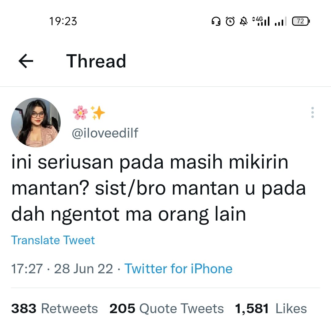 PradiptaHazard's tweet photo. Twitter ki tuman, orang sudah berusaha mengalihkan pikiran, digiring maneh 😆 , all the best for her, goods, care, protect,being loved. 🖤 https://t.co/sLgTGbPDsg