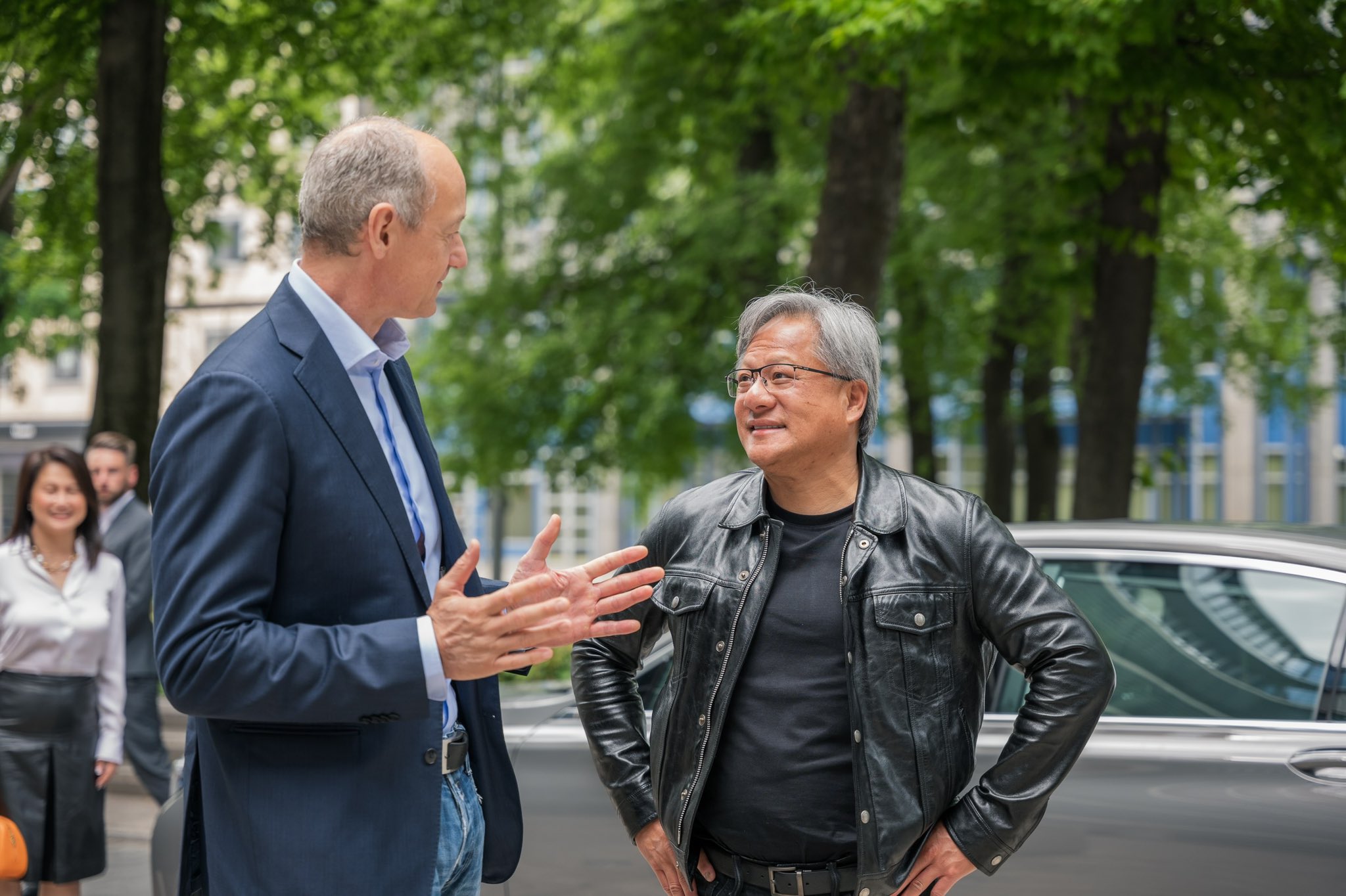 Roland Busch on X: "Happy to welcome @NVIDIA CEO Jensen Huang to our Siemens  HQ today. At 5pm CEST we will be on stage to talk about the future of  industries. Join