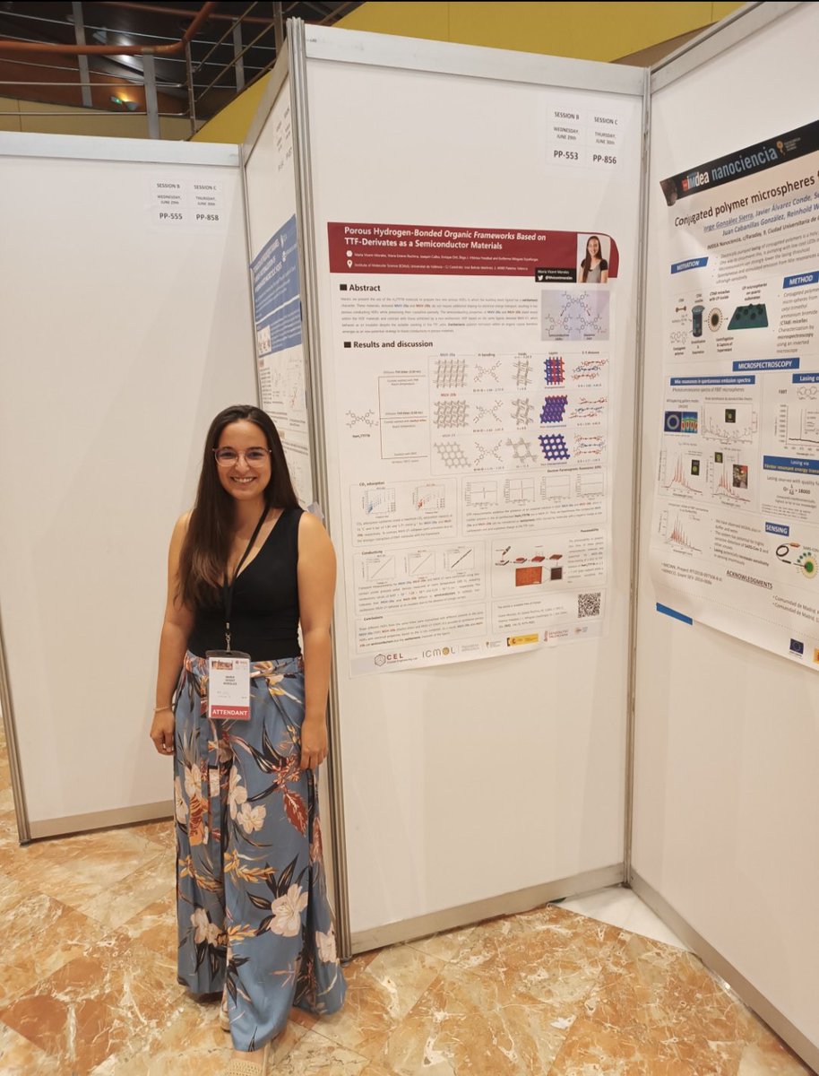 This afternoon I have my poster of semiconductive HOFs in the Reunion Bienal @RSEQUIMICA 😁