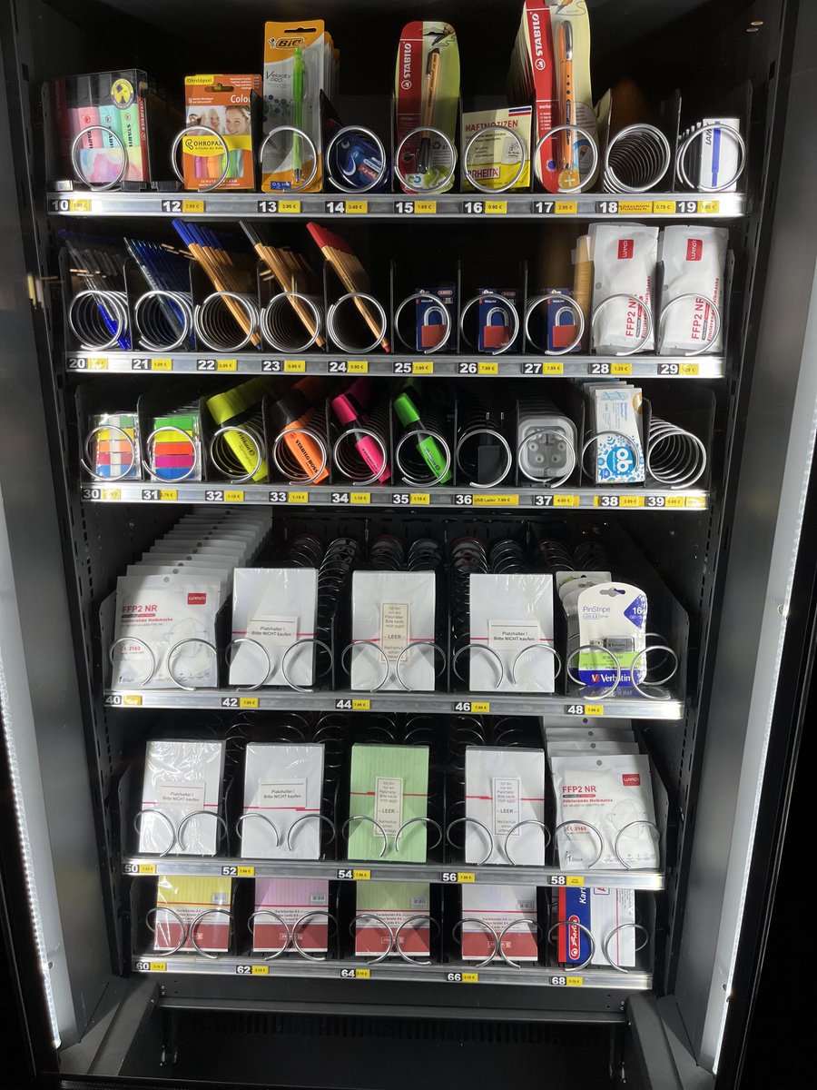 Every detail of the Staatsbibliothek zu Berlin is quietly perfect. Case in point: Stationery vending machine.