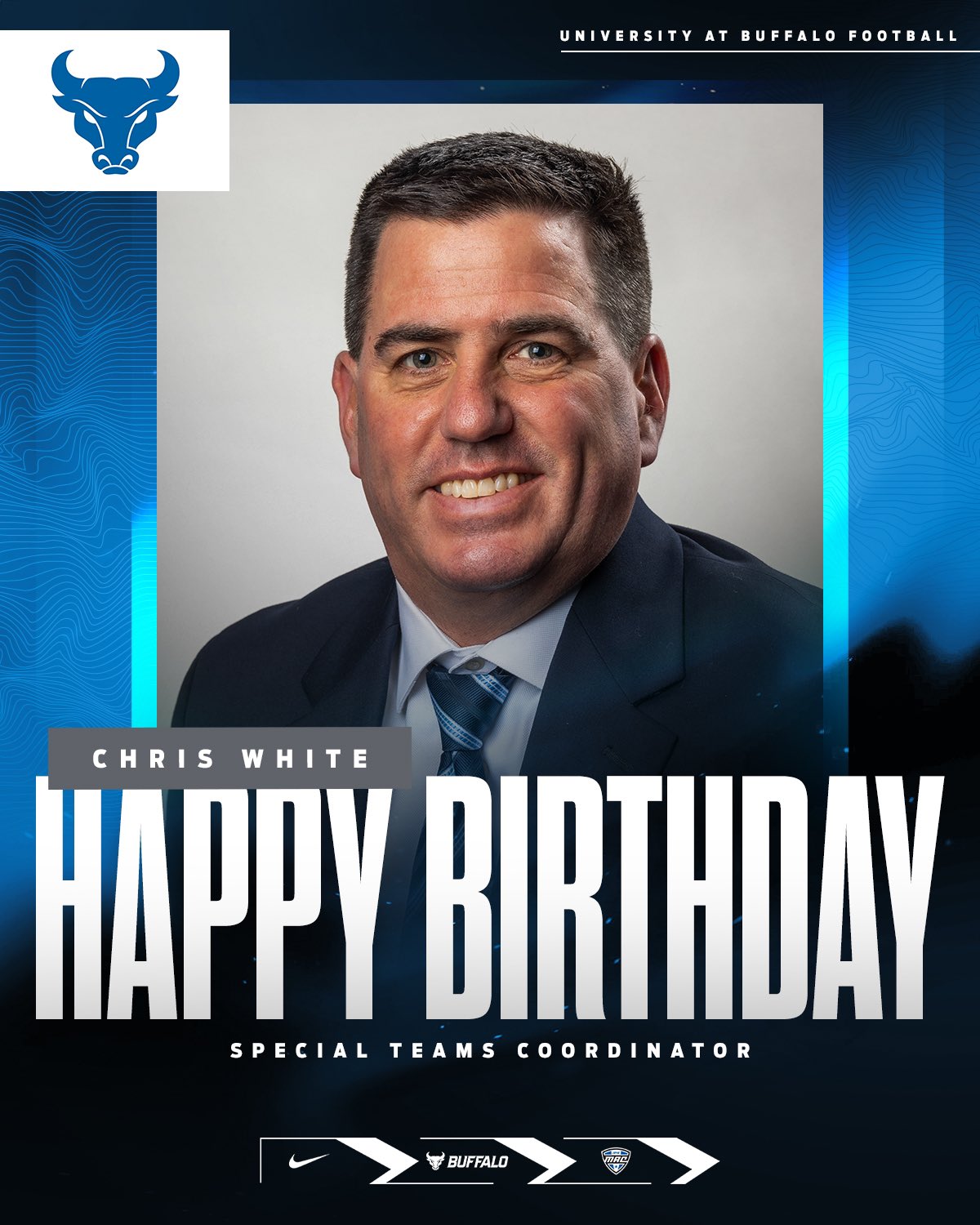 Happy Birthday to Bulls Special Teams Coordinator Chris White! | 