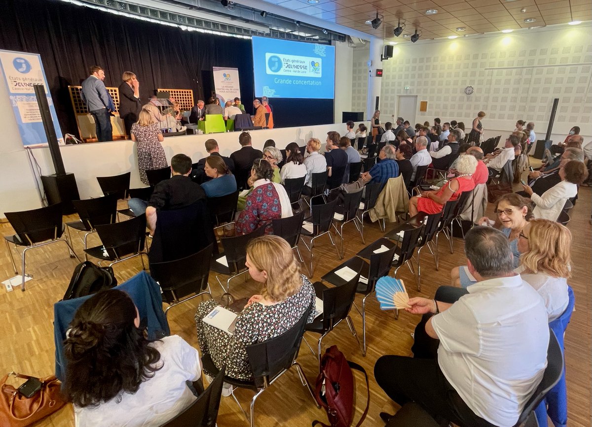 #Jeunesse 💛
📣 Les États Généraux de la Jeunesse en direct du Lycée B. Franklin d'#Orléans à 14h30 🎥

🗓 Après 57 événements et près de 500 contributions en ligne, assistez aux échanges destinés à préparer le rapport qui sera présenté par la <a href="/RCValdeLoire/">Région Centre-Val de Loire</a> à l'automne 📑

1/2 ⤵️