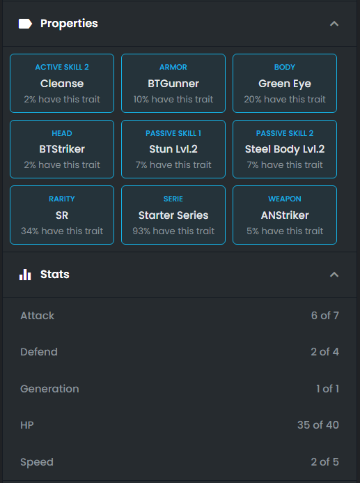 BoosterVerseNFT's tweet photo. You can to view stats and skills in your booster. https://t.co/caqJ1rmd3X