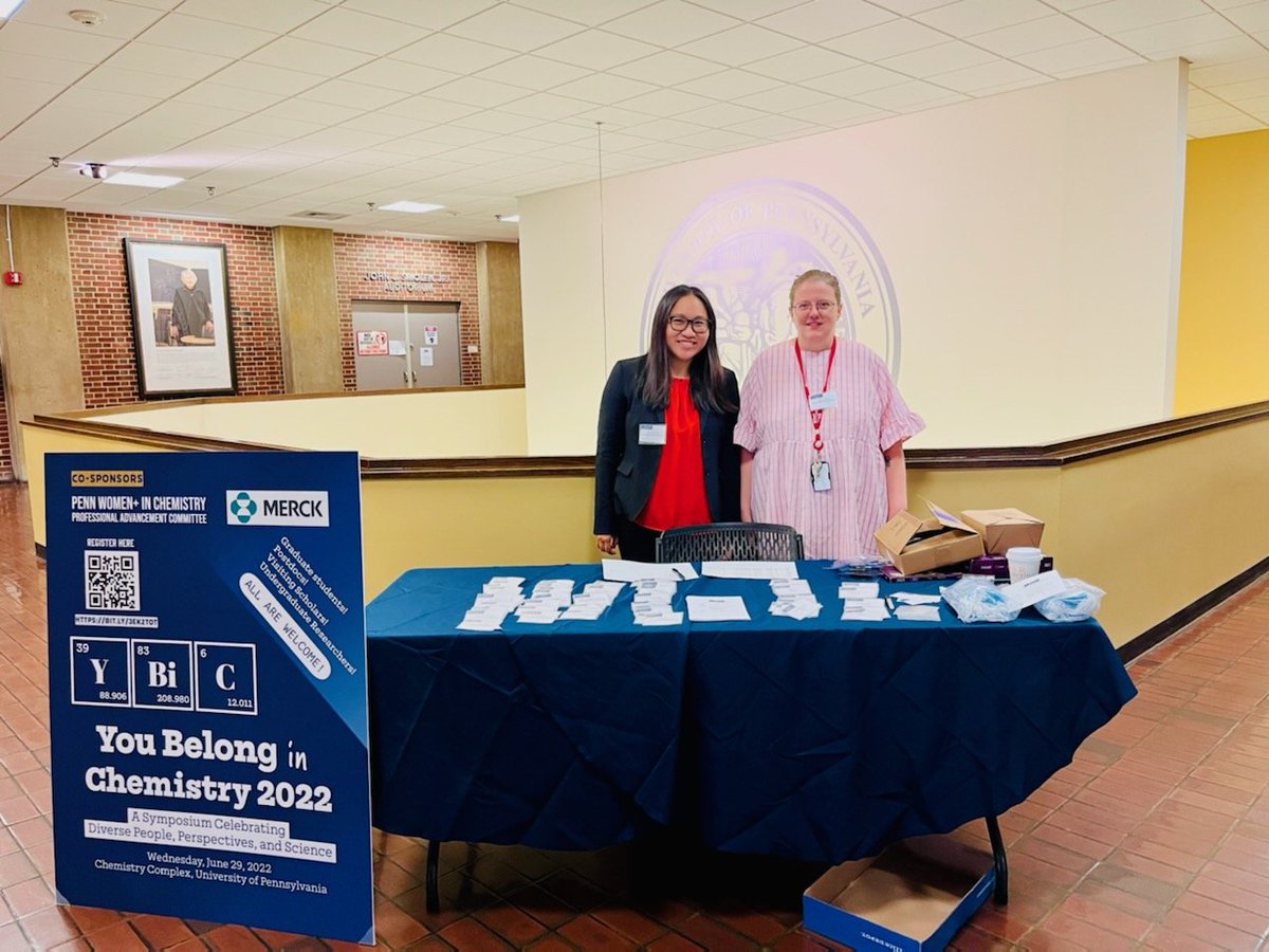 Excited for our You Belong in Chemistry symposium today! We are officially welcoming people! <a href="/Merck/">Merck</a>