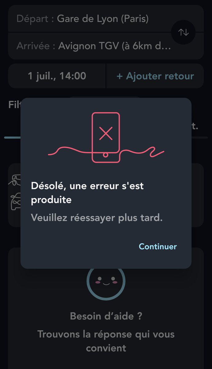 <a href="/SNCFConnect/">SNCF Connect</a> ça va se résoudre rapidement ? C'est quand incroyable cette application . #sncfconnect qui nous fait perdre un temps fou !