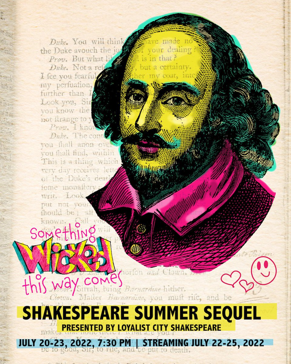 sjtheatre's tweet photo. Nothing says "summer in Uptown Saint John" quite like @LCShakespeare, and their Shakespeare Summer Sequel is just a few weeks away! The show will be performed live at the BMO Studio Theatre and will be available to stream on-demand. https://t.co/wB3JHlJ9ML