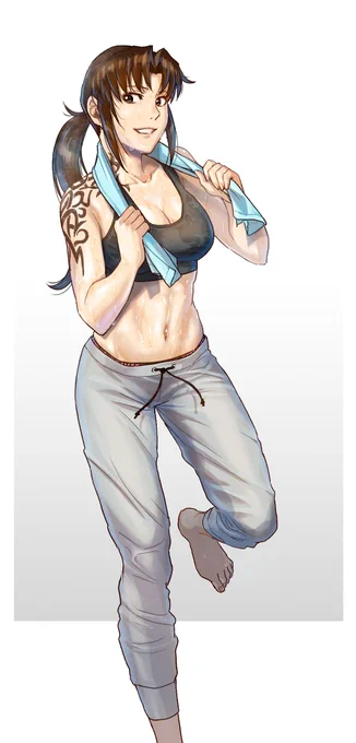 汗だくレヴィさん 