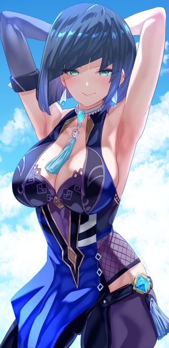 #今月描いた絵を晒そう 
Yelan💙 