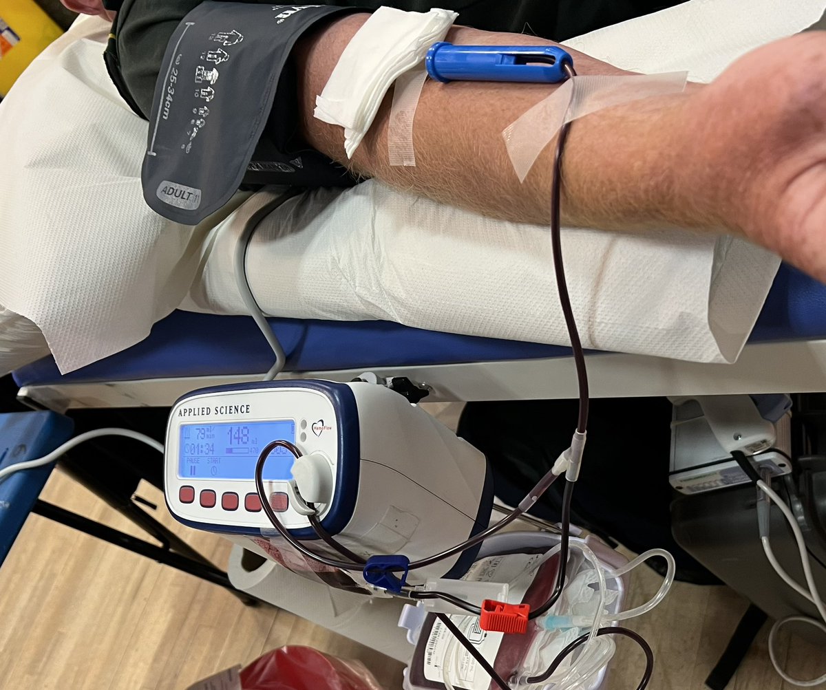 At last. Between pandemics and missed appointments I’ve clocked up my 50th blood donation 🩸. Doubt there’s time for 50 more but I’ll give it a try. <a href="/GiveBloodNI/">NI Blood Transfusion</a>