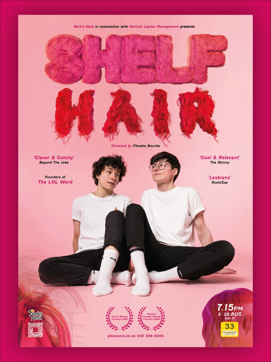 IT'S HAIR

come see the poster! come see the previews! come see the whole damn <a href="/edfringe/">Edinburgh Festival Fringe</a> run <a href="/PleasanceComedy/">Pleasance Comedy</a>!

🖼️<a href="/julings/">Julings</a>
📸 Corrine Cumming