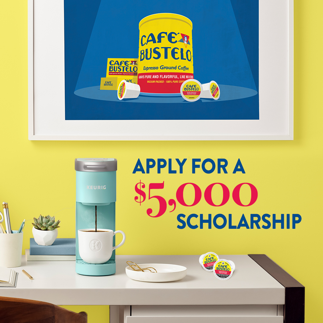 ¿Cuál es tu pasión? Follow your dreams with the help of Café Bustelo. Don't forget to apply for the Café Bustelo El Café del Futuro Scholarship by 7/1/2022 Apply here: spr.ly/6012zY5Ww See scholarship guidelines for complete details: spr.ly/6013zY5Wb