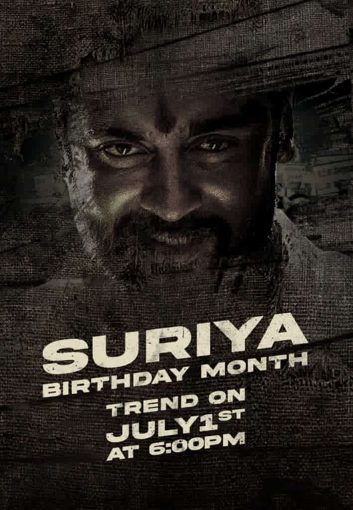 zz_sfc's tweet photo. *Aarambikalaama! 🤩👑😎🥁🔥📣*

*_Folks, get ready for Massive @Suriya_offl birthday month trend on July 1st at 6PM_*

#RolexSir #Suriya41 #VaadiVaasal #JaiBhim https://t.co/deN9XMU8kY