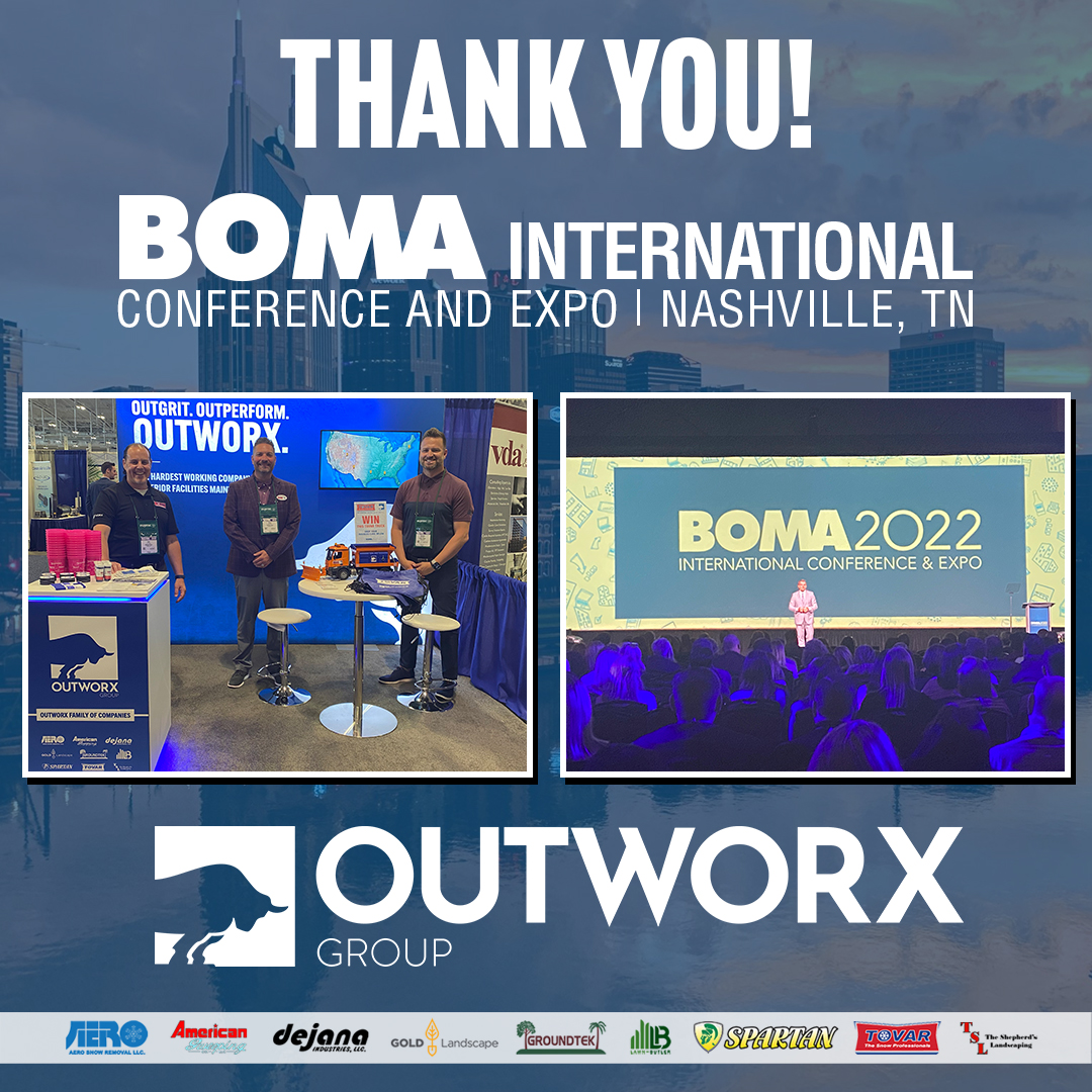 Thank you <a href="/BOMAIntl/">BOMA International</a> for an excellent conference and expo, and to everyone that stopped by our booth to speak with our team of exterior facility maintenance experts!

#BOMA2022 | #Outworx | #ExteriorServices | #FacilitiesMaintenance
