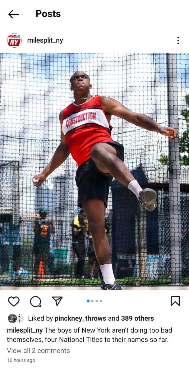 Congratulations Michael Pinckney on being named 2021-22 <a href="/Gatorade/">Gatorade</a> New York Boys Track &amp; Field Player of the Year <a href="/pinckneythrows/">Michael Pinckney</a>