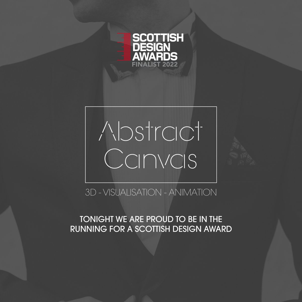_AbstractCanvas's tweet image. Looking forward to getting the gladrags on and celebrating the @ScottishDesign awards 2022 with all the other finalists and attendees.

Privileged to be nominated for our visualisation work with @WoodBlocX &amp;amp; Cunningham Mclean

Best of luck to everyone nominated!
#Awards