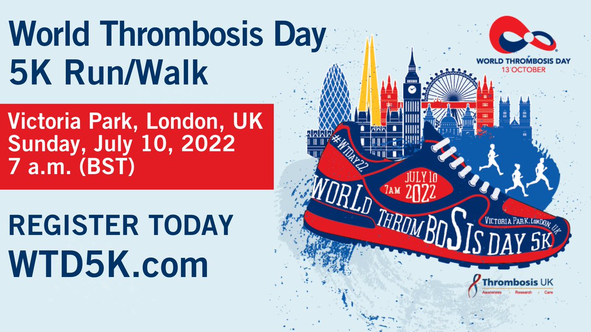 Thrombosis UK (@thrombosisuk) on Twitter photo We need YOU! Join us, in person at #VictoriaPark, London, or virtually sharing your #WTD5K support. #Walk or #run you can register & add your voice to this #global event shining a spotlight on #VTE #thrombosis #DVT #PE <a href="/thrombosisday/">World Thrombosis Day</a> <a href="/RunningDiary/">YeOldeRunningDiary</a> wtd5k.com We need YOU! Join us, in person at #VictoriaPark, London, or virtually sharing your #WTD5K support. #Walk or #run you can register & add your voice to this #global event shining a spotlight on #VTE #thrombosis #DVT #PE <a href="/thrombosisday/">World Thrombosis Day</a> <a href="/RunningDiary/">YeOldeRunningDiary</a> wtd5k.com