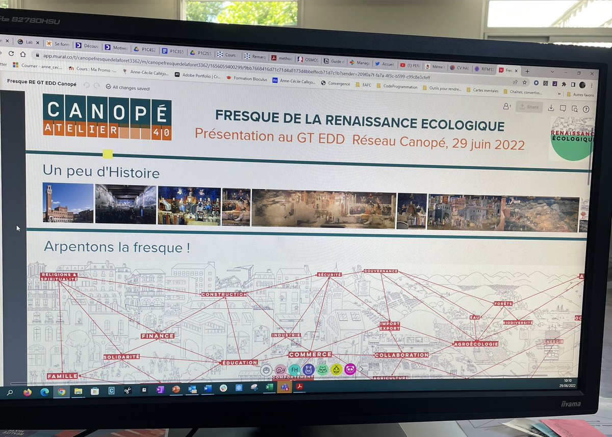 AnneCeCallejon's tweet photo. Quand tu découvres un nouveau terrain de jeu 🛝 Pensée Visuelle avec la fresque de la Renaissance grâce à des supers collègues @Canope_40 Frédéric Heissat et Emmanuelle Mouls ! Vision du monde juste géniale pour construire avec un collectif ! Merci 🙏🏻 La force du @reseau_canope https://t.co/Lpn4NMlNXZ