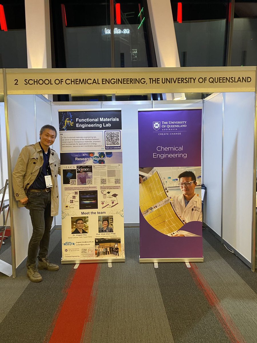 Great to have our group banner featured in the #iacis2022 and it is nice to share some unconventional collioid science with MOF liquid