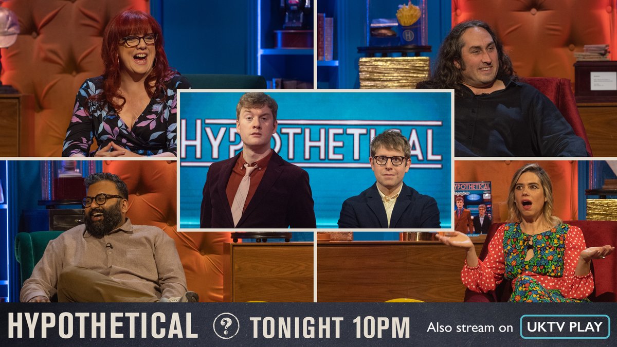 On tonight's #Hypothetical joining @joshwiddicombe and James Acaster are *drumroll please* @LouSanders @AngelaBarnes @SunilDPatel and @realrossnoble! You can't say we don't spoil you.