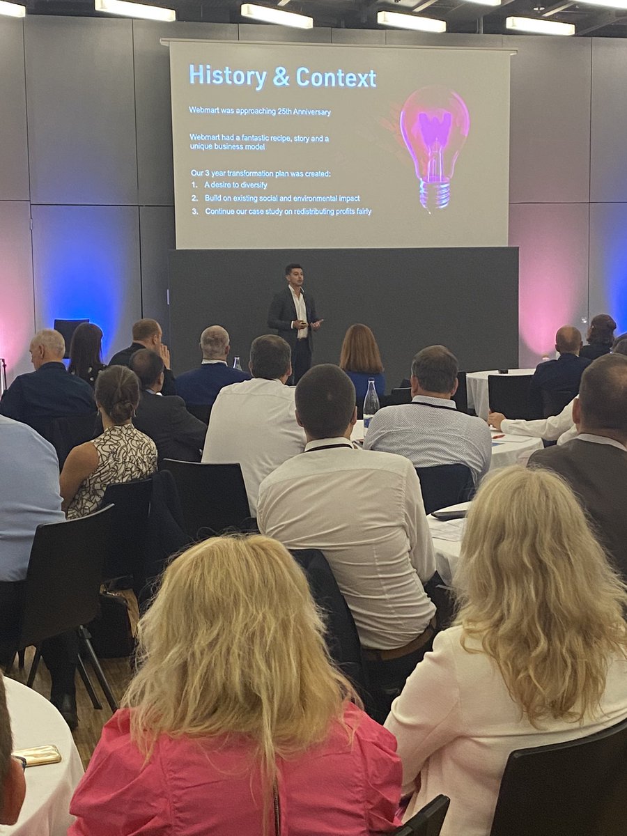 FuturePrintVS's tweet photo. #Sustainable #Leadership: Aligning #People, #Planet and #Profit session with Richard Boon, MD @WEBMART. At the age of 31, Richard achieved the senior leadership position at #Webmart just a week before the first #lockdown. Let’s hear what he has to share! #FuturePrint https://t.co/nfBKdSORht
