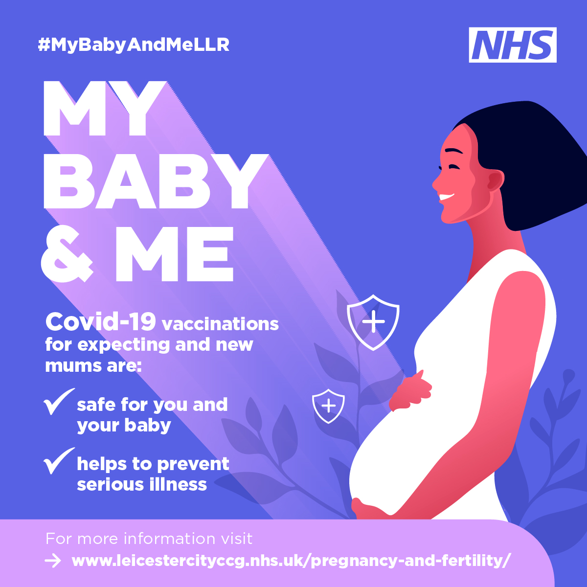 If you’re thinking about having a baby, already pregnant or breastfeeding make sure you have your Covid-19 vaccine if you’re due a dose. It offers you &amp; your baby the best protection against the virus

For more info visit leicestercityccg.nhs.uk/pregnancy-and-…… 

#MyBabyandMeLLR