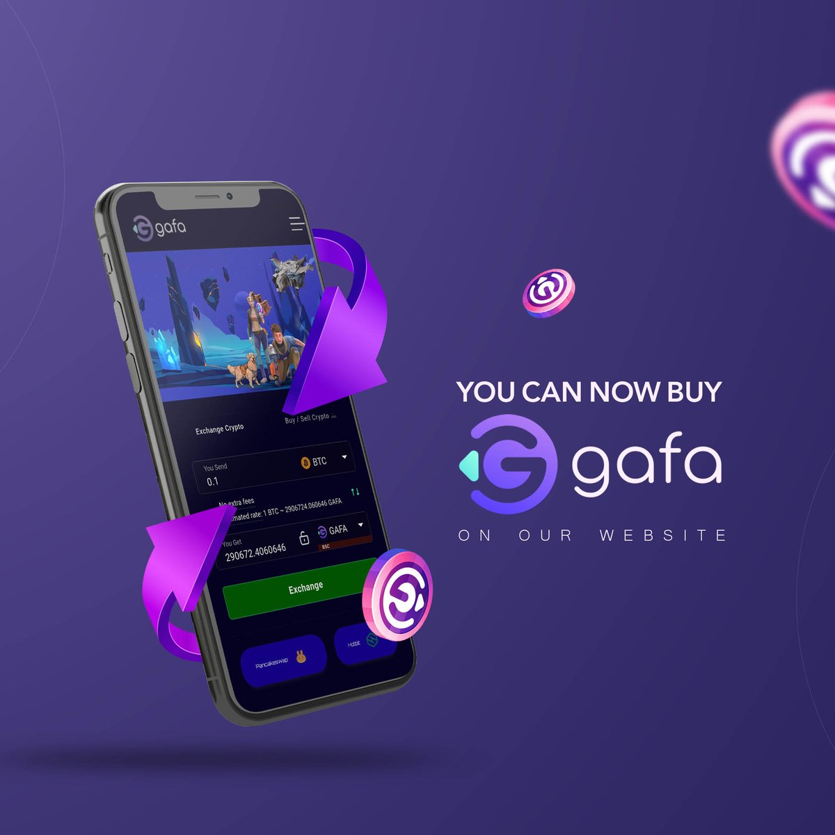 GAFA EXCHANGE  
is here 
You can now buy gafa on our website: gafa.co
gafa.co/buy
 
#gafa #gafala