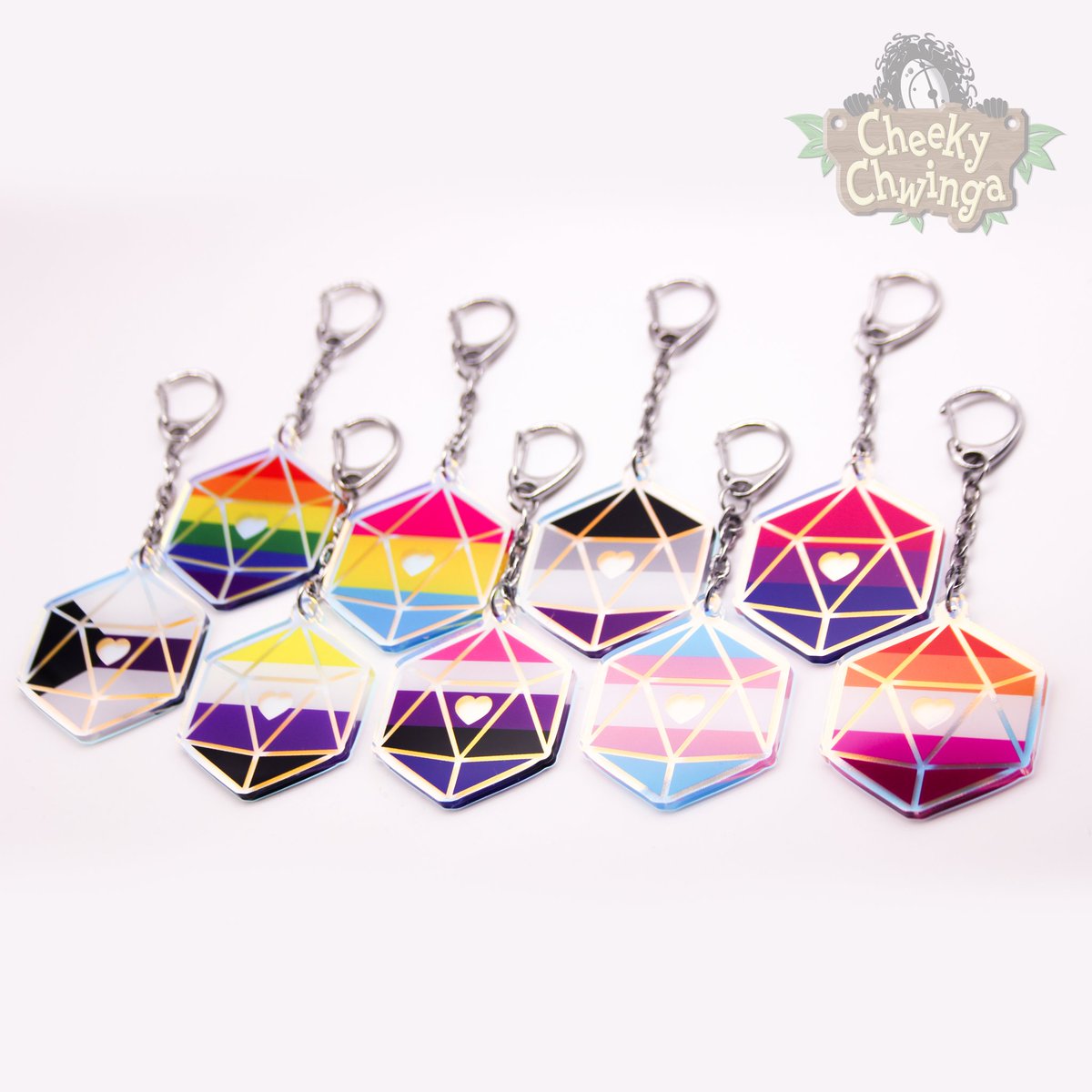 CheekyChwinga's tweet photo. Have a closer look at our charms (you can win until TOMORROW)
They have an iridescent rainbow finish for the extra glow 💖🌈
#CCcharms #CheekyChwinga #PrideMonth #giveaway #CCgiveaway https://t.co/yzSoQ9Ca9p