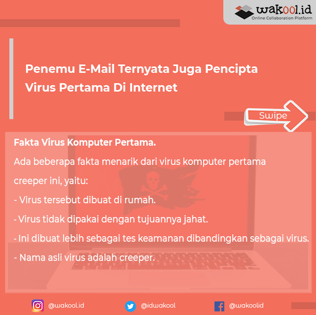 IdWakool's tweet photo. Tahukan kamu bahwa pencipta e-mail adalah sekaligus pencipta virus pertama di komputer. Mencengangkan, ya? Bagaimana itu bisa terjadi? Ini penjelasannya.

Klik untuk baca https://t.co/ZlF7NNfZj8
#virus #email #pencipta #marketing #digitalmarketing #business #emails https://t.co/TtFV88cCX5