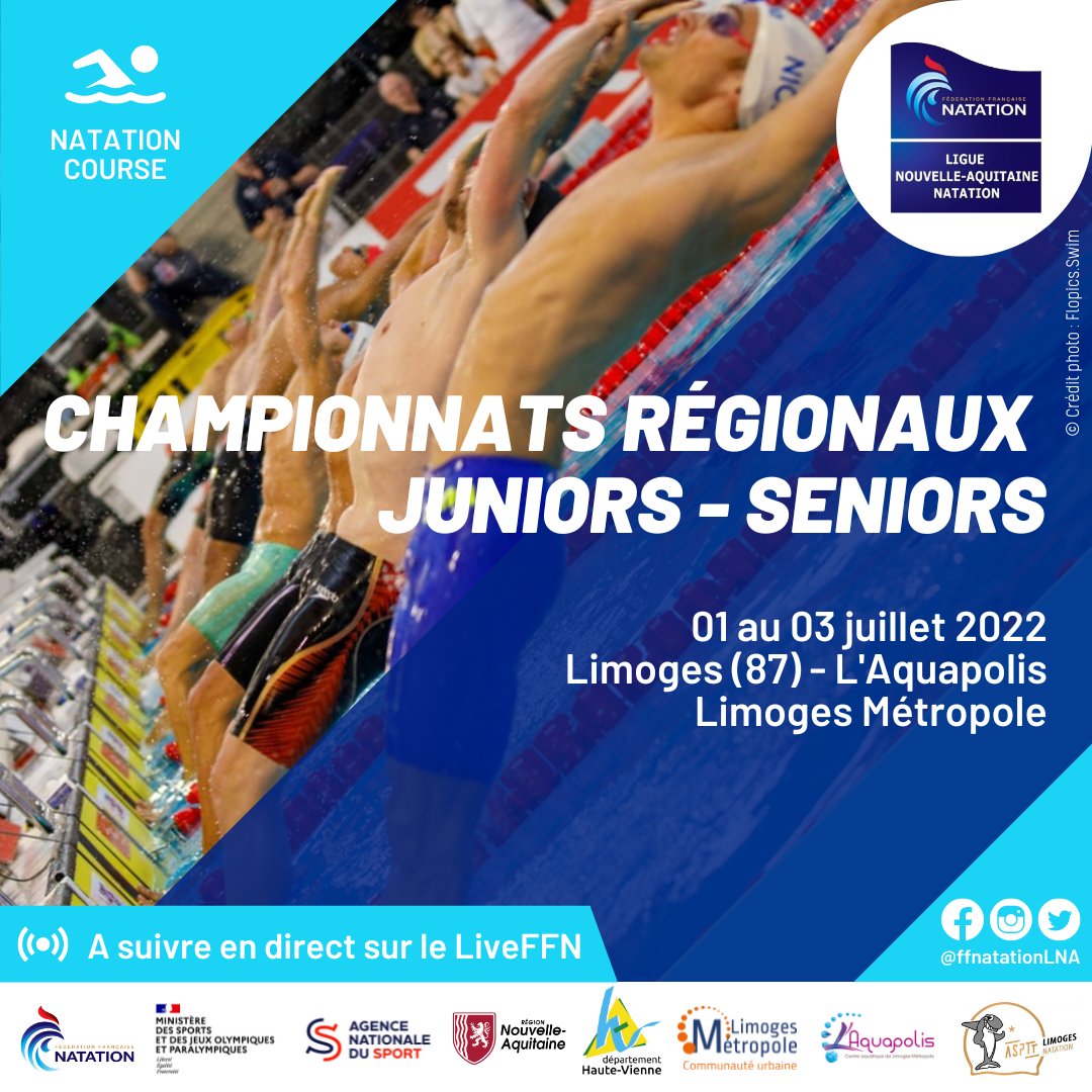 ffnatationLNA's tweet photo. [NATATION COURSE] 

🔥À partir de vendredi et jusqu’à dimanche, près de 390 nageuses et nageurs sont attendus à l’ @laquapolis de Limoges ! 

Live, programme et résultats ⤵️
https://t.co/bifRrIpnfz

Bonne compétition à toutes et à tous! ⚡️ https://t.co/6qYfljocNh
