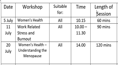 More dates for your diary.  The following Pam Assist Workshops are scheduled for July 2022: