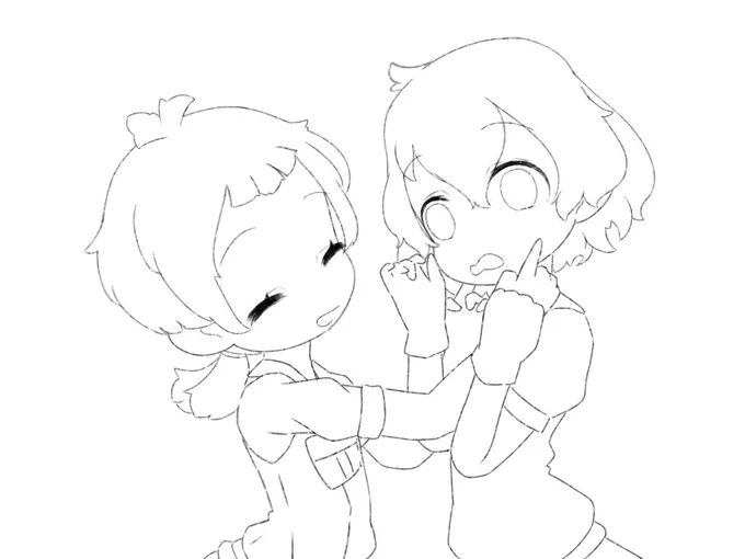 すごいてぇてぇイラストが出来そうだ 