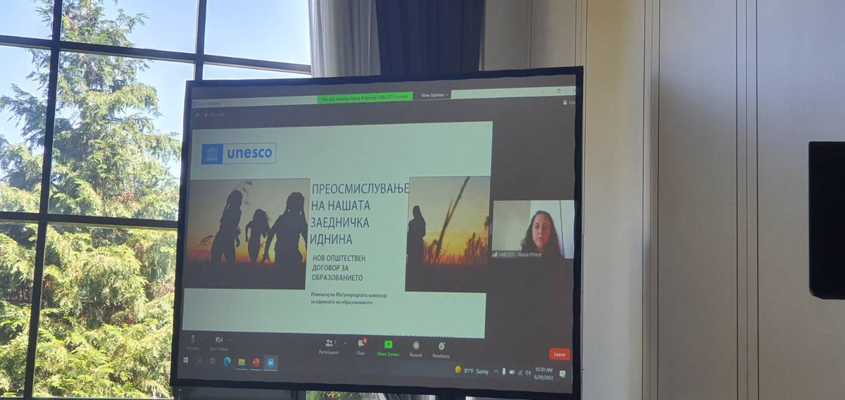 1UN_MK's tweet photo. 🇺🇳 Happening now 👉 @1UN_MK session on “National consultations on transforming education” with 🗣 discussions on the importance of the digitalization and the role of teachers in improving the quality of education in 🇲🇰 #TES #TransformingEducation @UNICEFMK @VladaMK https://t.co/AQmZRLDdqI