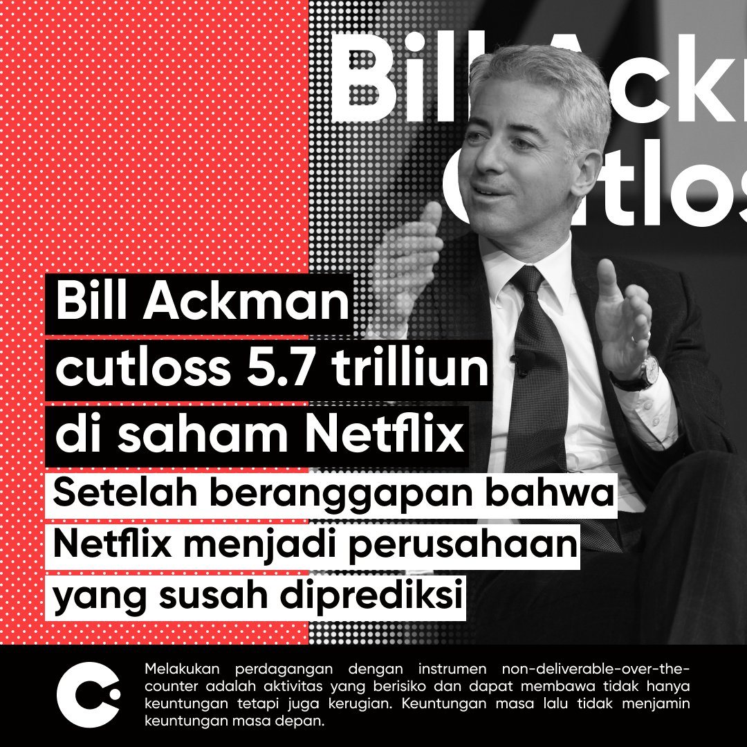 capitalcomid's tweet photo. Cutloss sering kali jadi momok  yang sulit untuk dilakukan oleh para trader. 

Tapi mulai sekarang, coba deh belajar hal positif dari pengalaman cutloss Bill Ackman ini! 

#trading #Trader #trade #tradingstrategy https://t.co/jQh1FJJpHR