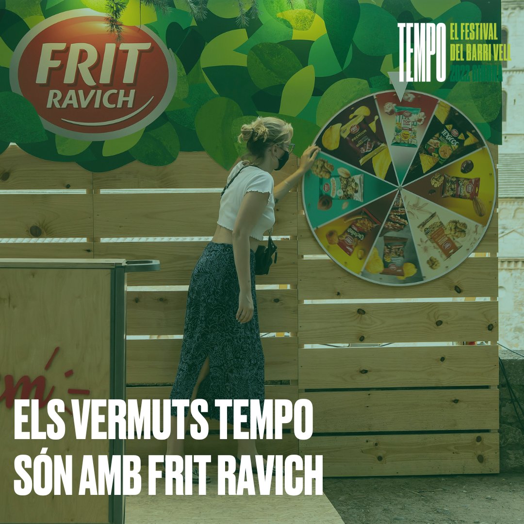 Tempo Girona (@tempogirona) on Twitter photo <a href="/frit_ravich/">FRIT RAVICH</a> ens acompanyarà durant els caps de setmana amb els vermuts musical de TEMPO per picar alguna cosa abans de dinar!
Podràs trobar una gran varietat de productes, des de patates casolanes, premium, lleugeres, etc
T’animes?😜
#festivaltempo
#tempogirona
#patrocini <a href="/frit_ravich/">FRIT RAVICH</a> ens acompanyarà durant els caps de setmana amb els vermuts musical de TEMPO per picar alguna cosa abans de dinar!
Podràs trobar una gran varietat de productes, des de patates casolanes, premium, lleugeres, etc
T’animes?😜
#festivaltempo
#tempogirona
#patrocini