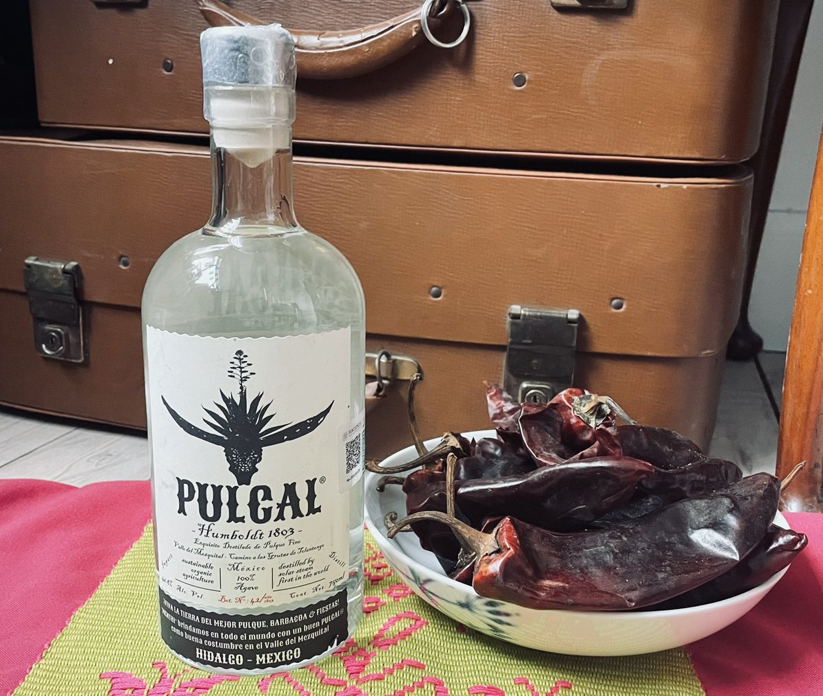 NatProdChem's tweet photo. Pulcal; the first solar steam distilled spirit from 100% agave #ClimateCool - wonderful gifts from my collaborators on our @NewtonFund project on #mesquite @rowett_abdn https://t.co/EbSd3YCD6t