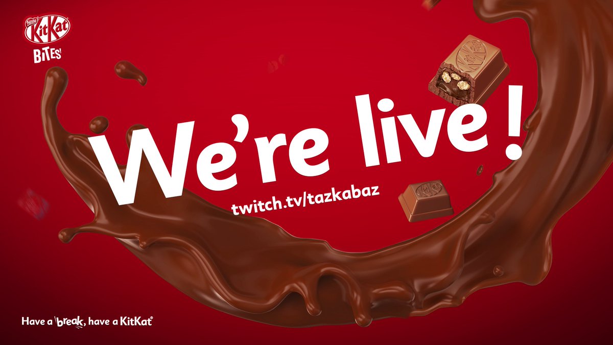 tazkabaz's tweet photo. WE ARE LIVE NOW! and we’ll be taking some much needed breaks courtesy of NEW KITKAT BITES!!✨😍

@KITKAT #KITKATBites #ad https://t.co/NBzUonzmLN