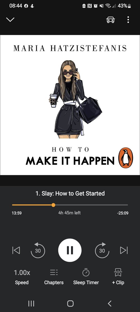 MarieERowley's tweet photo. I've just discovered Audible, listening to favourite books whilst I work #Audible #Overnightsuccess #howtomakeithappen #inspired @MrsRodial https://t.co/pVqNEA1b8o