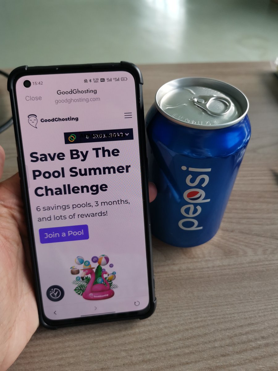 leoliang626's tweet photo. Drinking my pepsi, and Making a deposite into a savings pool(on my outstanding phone, Saving so easy)
with @goodghosting
#SaveThisSummer https://t.co/DCQnPah8TN