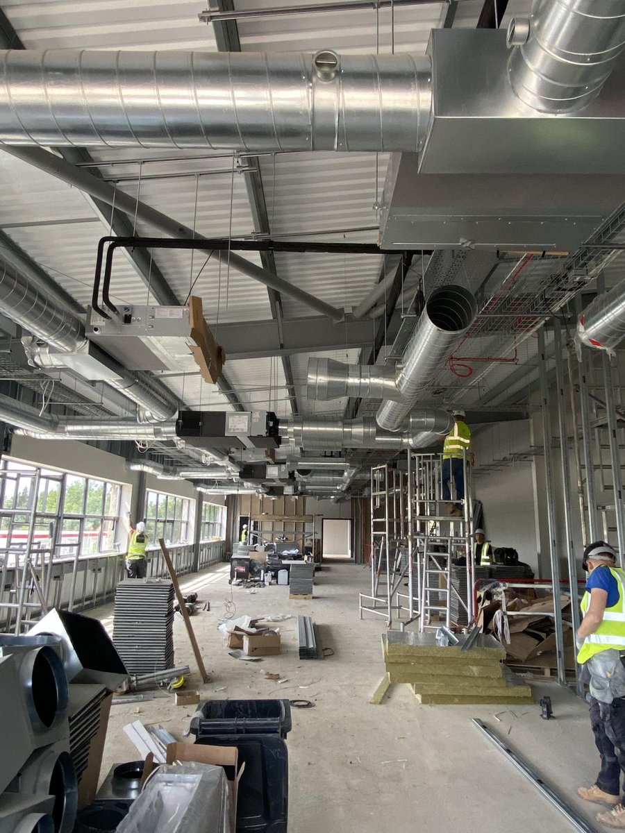 cshvac_ltd's tweet photo. Various installations from our ongoing design and build project at Endeavour Drive, Basildon, including 8 fan coil units, 3 MVHRs (mechanical ventilation heat recovery) and ductwork. https://t.co/3e6iTL8VOg