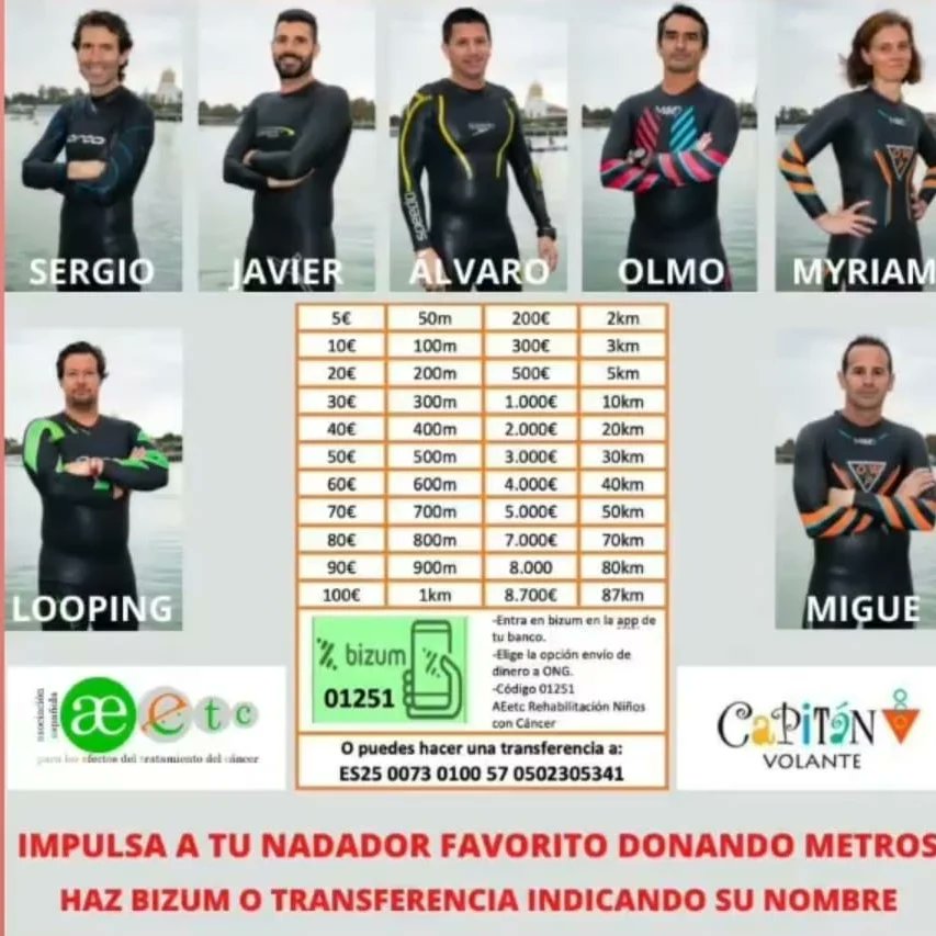 proemaid's tweet photo. Este próximo viernes 1 de julio, 7 nadadores de @HUMANIZATEam harán la travesía a nado de 87km desde el @CNauticoSevilla hasta #SanlucarDeBarrameda para recaudar fondos para el #CapitanVolante de la @a_eetc.
Nuestros #voluntarios velarán x su #Seguridad desde nuestra embarcación. https://t.co/L4aU8gZMGX