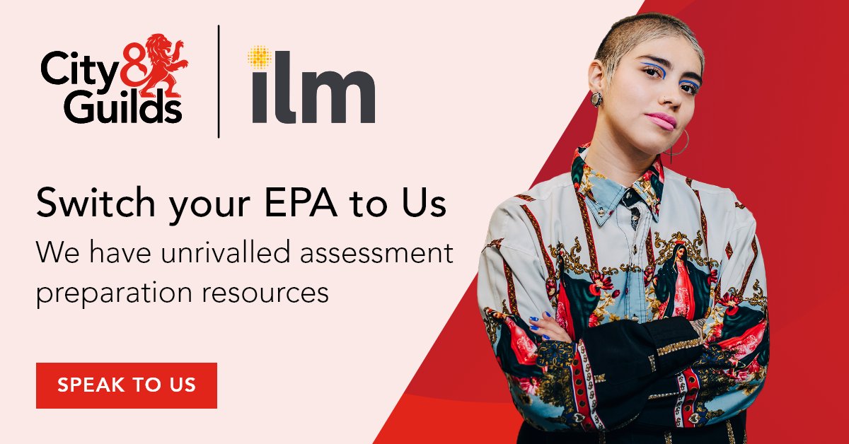 Switch your #EPA to City & Guilds and ILM today! As well as assessment preparation resources, we offer on-programme and digital support so your apprentices have the right tools in the run up to their assessment Check out our switch guide: cityandguilds.com/apprenticeship…