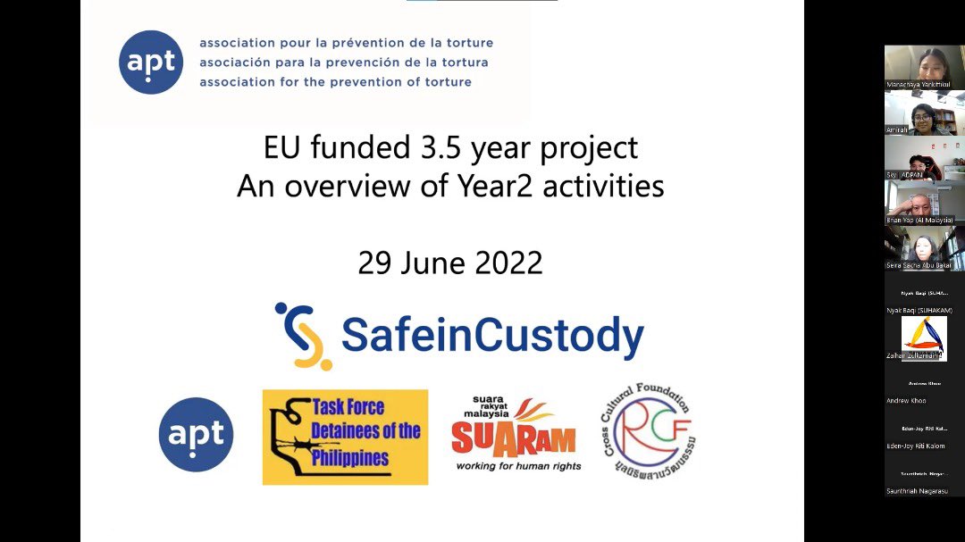 pimyankittikul's tweet photo. First meeting @apt_geneva with @act4cat big thanks to @SUARAMtweets for organizing! Looking forward to more collaboration! #MYACT #SafeinCustody #torturefreenation https://t.co/2RF9h8UAnH